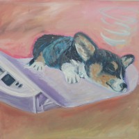 Asleep at the Scale (2016)• 12" x 12" • Oil on Canvas • $150